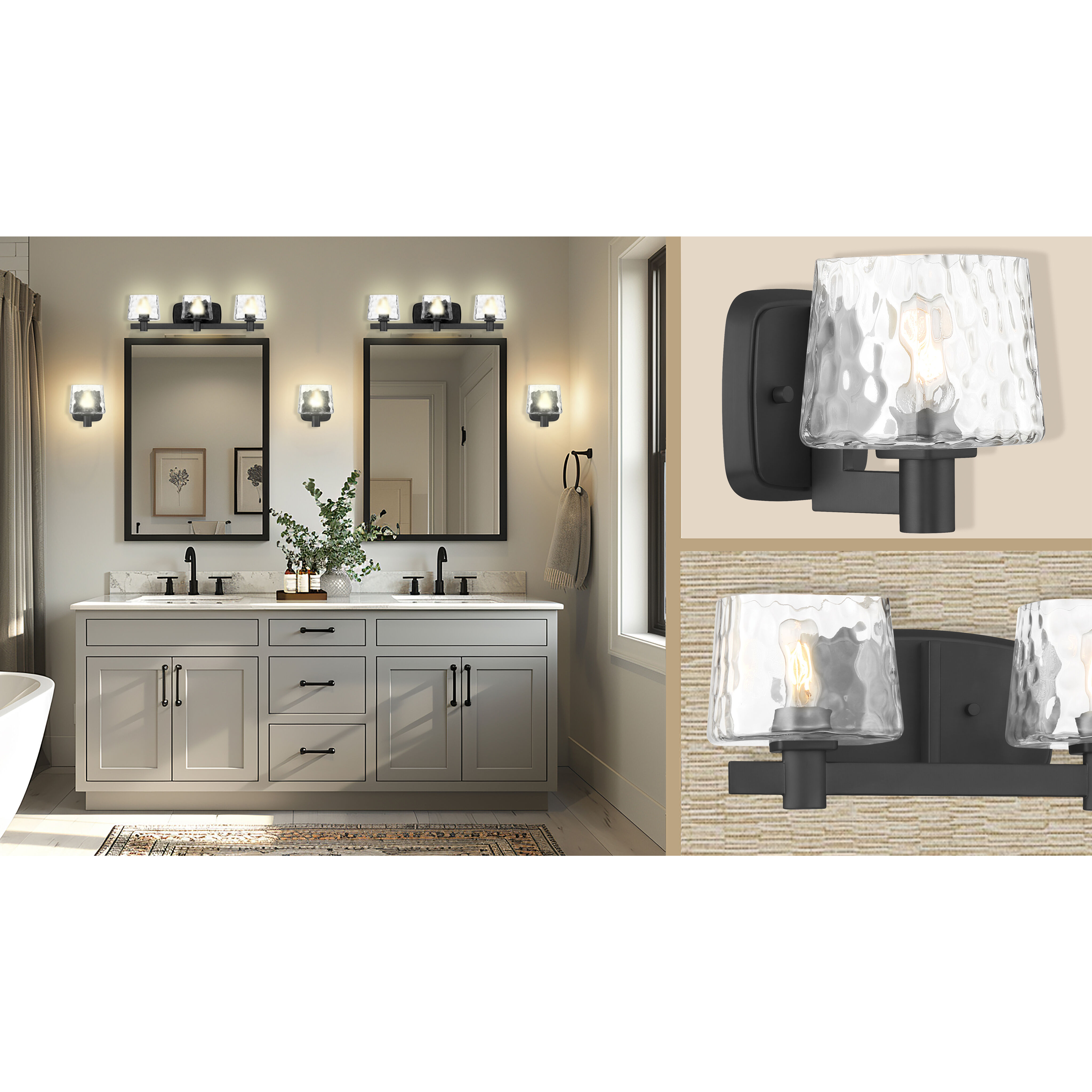 Drysdale 2 Light 14.5 inch Soft Brass Bath Vanity Wall Light